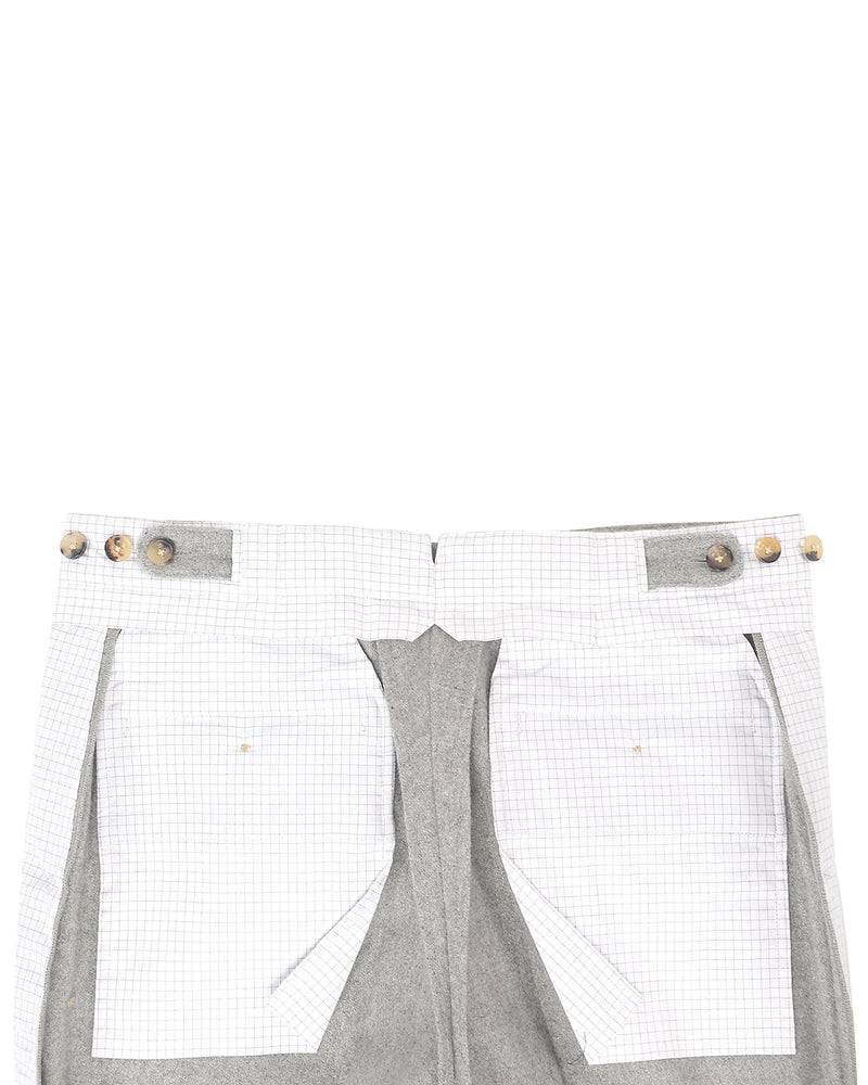 Flanelle de laine gris clair 