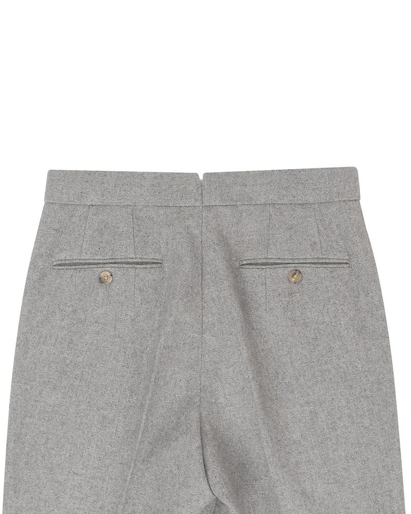 Flanelle de laine gris clair 