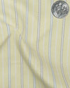 Classic Oxford: Pale Yellow with Blue Stripes