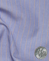 Red Pin Stripes on Blue End on End