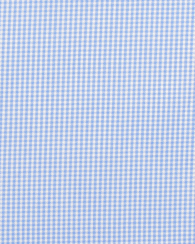 The Finest - Blauer Micro Gingham Twill 300/4