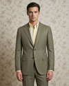 Dugdale Olive Wollflanellanzug