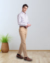 Pantalon habillé beige Gênes
