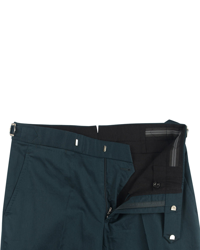 Pantalon en coton doux vert graphite