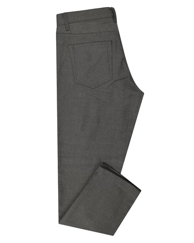 Pantalon gris et noir à chevrons