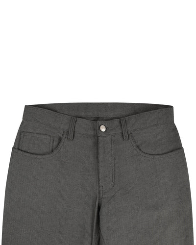 Pantalon gris et noir à chevrons