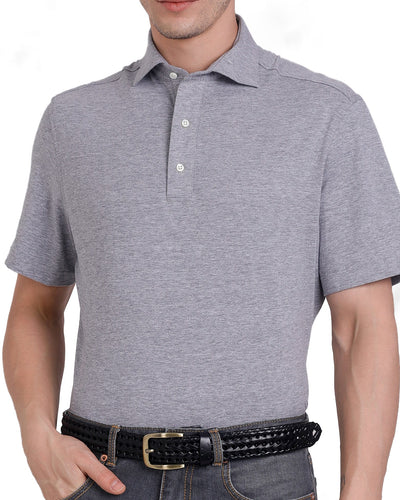 Graues, weiches Polo