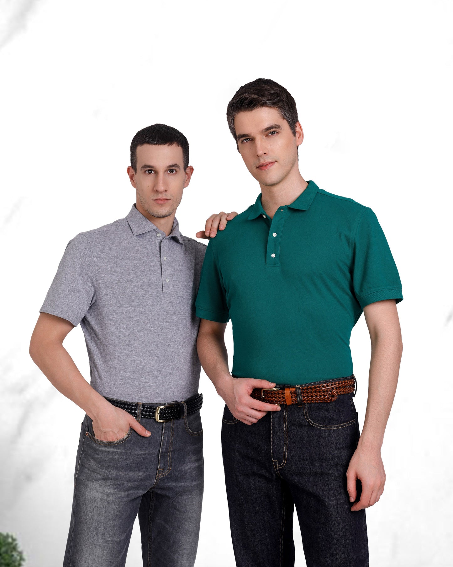 EZS – Weiches Poloshirt, Grau