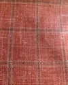 Veste à carreaux fenêtre rose saumon foncé Ethomas