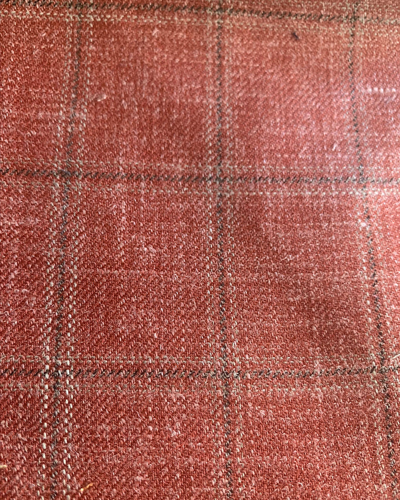 Veste à carreaux fenêtre rose saumon foncé Ethomas
