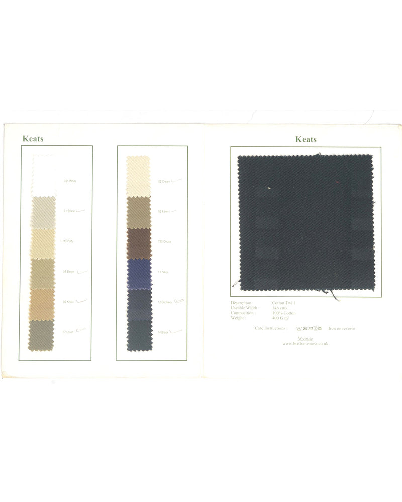 Brisbane Moss Khaki Heavy Cotton Twill