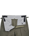 Dugdale Olive Wool Flannel Dress Pant