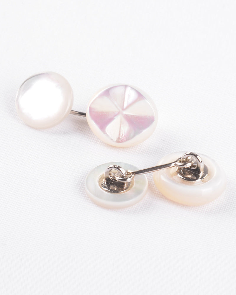Ovale fresato Pearl White