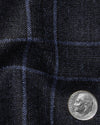 Loro Piana: Dunkelblaues Tartan-Karo