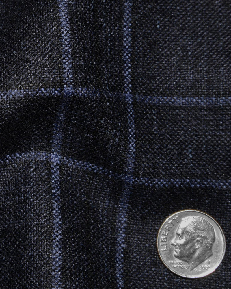 Loro Piana: Dunkelblaues Tartan-Karo