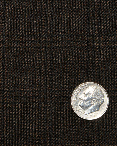 Loro Piana : Mini Glen Checks Marron Foncé