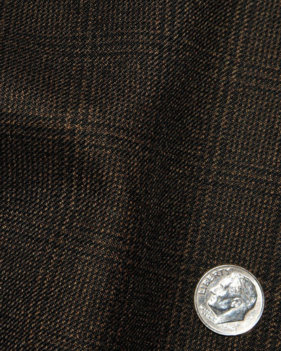 Loro Piana : Mini Glen Checks Marron Foncé
