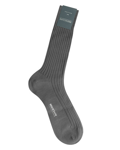 Bresciani Cotton Rib Socken-Medio