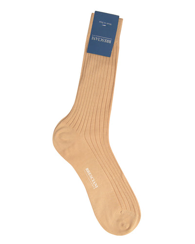 Bresciani Cotton Rib Socken-Avana