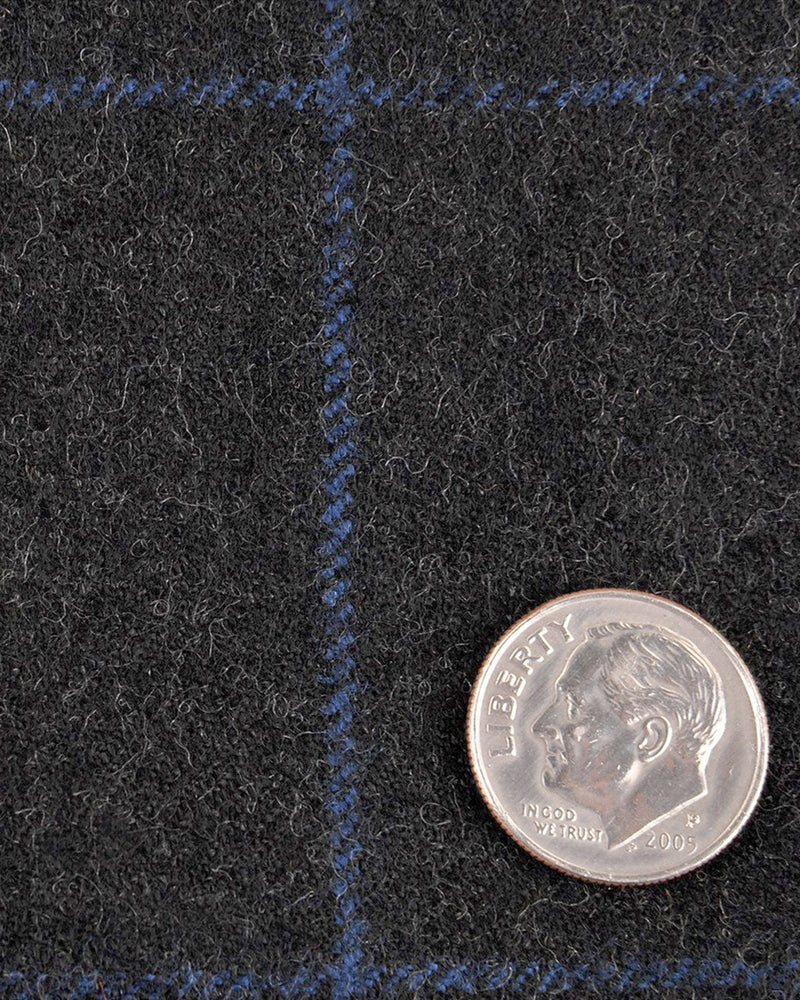 Minnis Flannel: Charcoal Blue Twill Pants