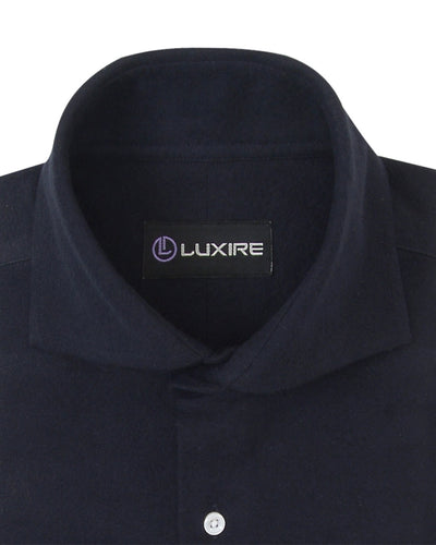 Marineblauer Flanell