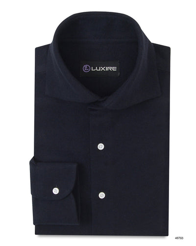 Marineblauer Flanell