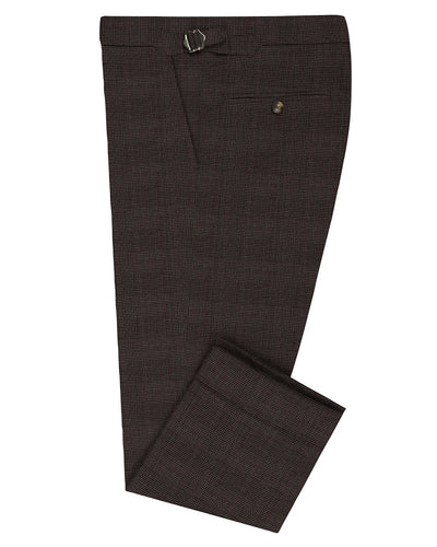 Loro Piana : Clous de tapissier bordeaux et blanc cassé
