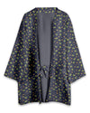 Noragi in Flower Printed Indigo Denim