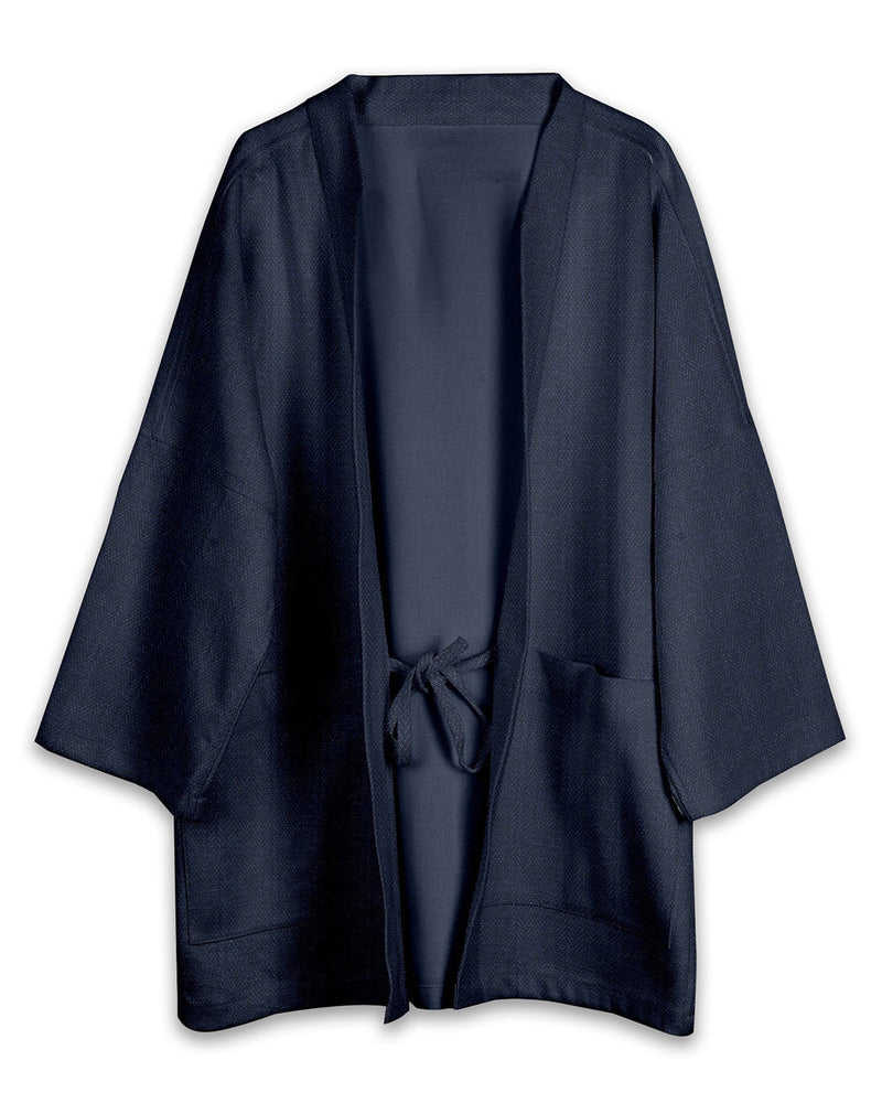 Noragi in Indigo-Fischgrät