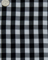 Monti Black White Mid Gingham Twill
