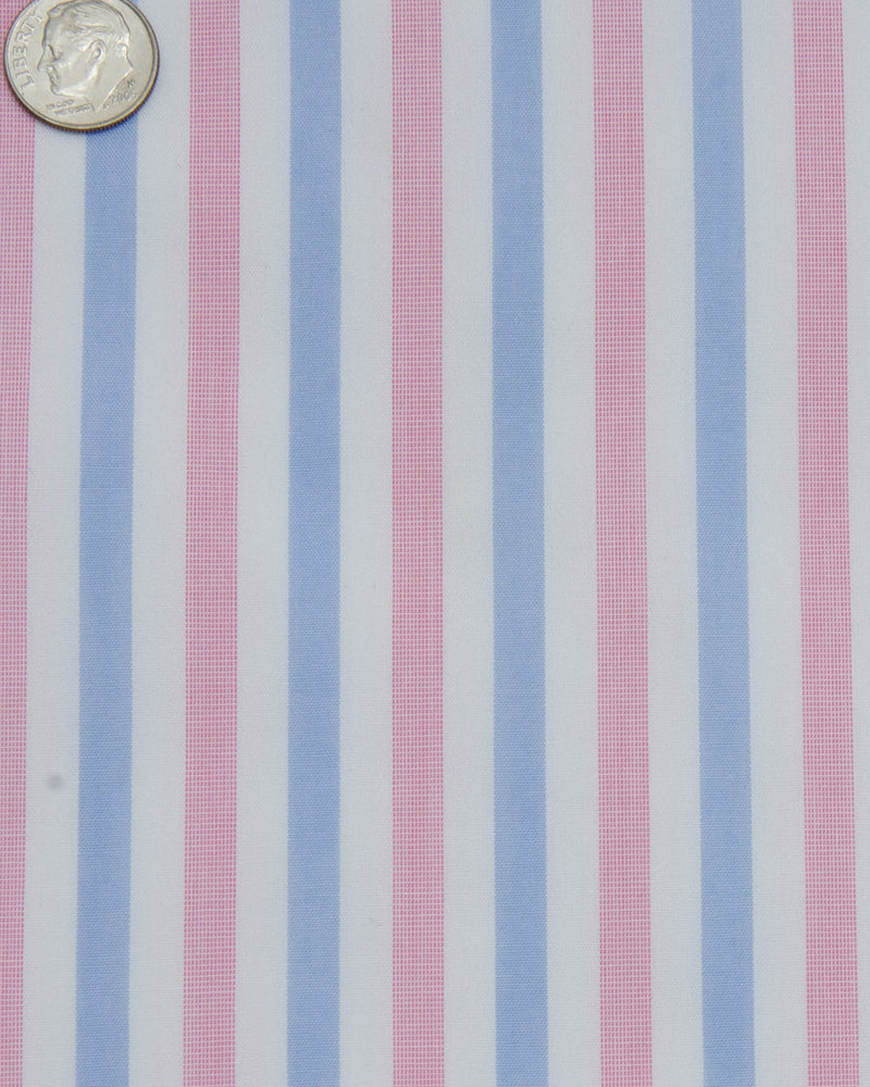 Rayures bonbon rose, bleu et blanc Monti