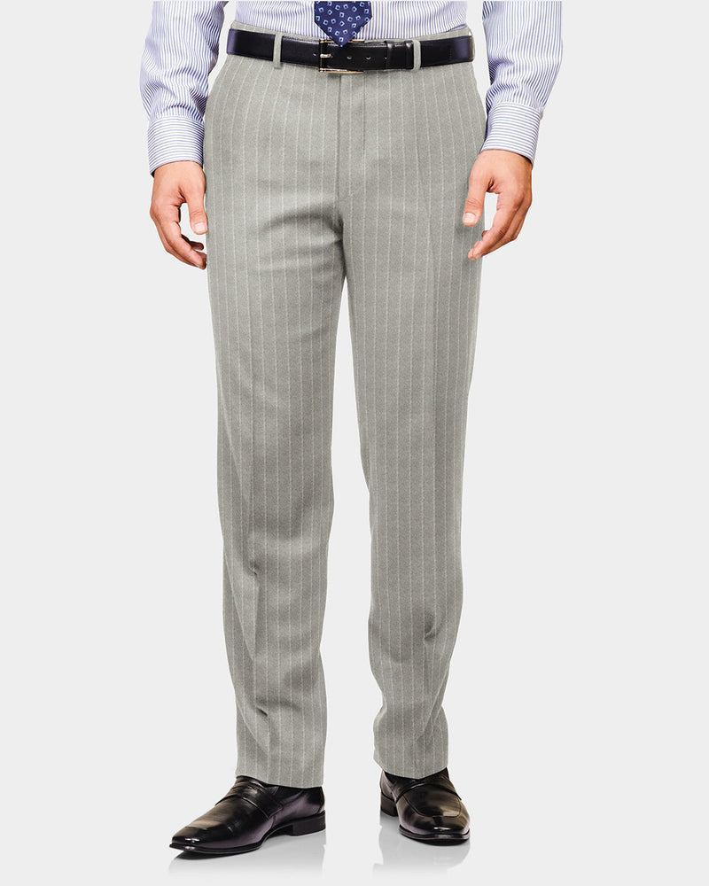 VBC Double Stripes Hellgraue Flanellhose