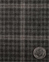 Loro Piana Überkarierte Hose aus braunem und grauem Tweed