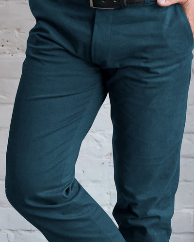 VBC - Stahlblauer heller Flanell