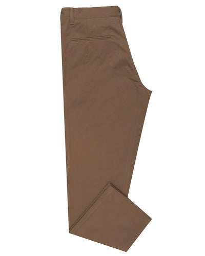 Chino lavé brun chocolat clair