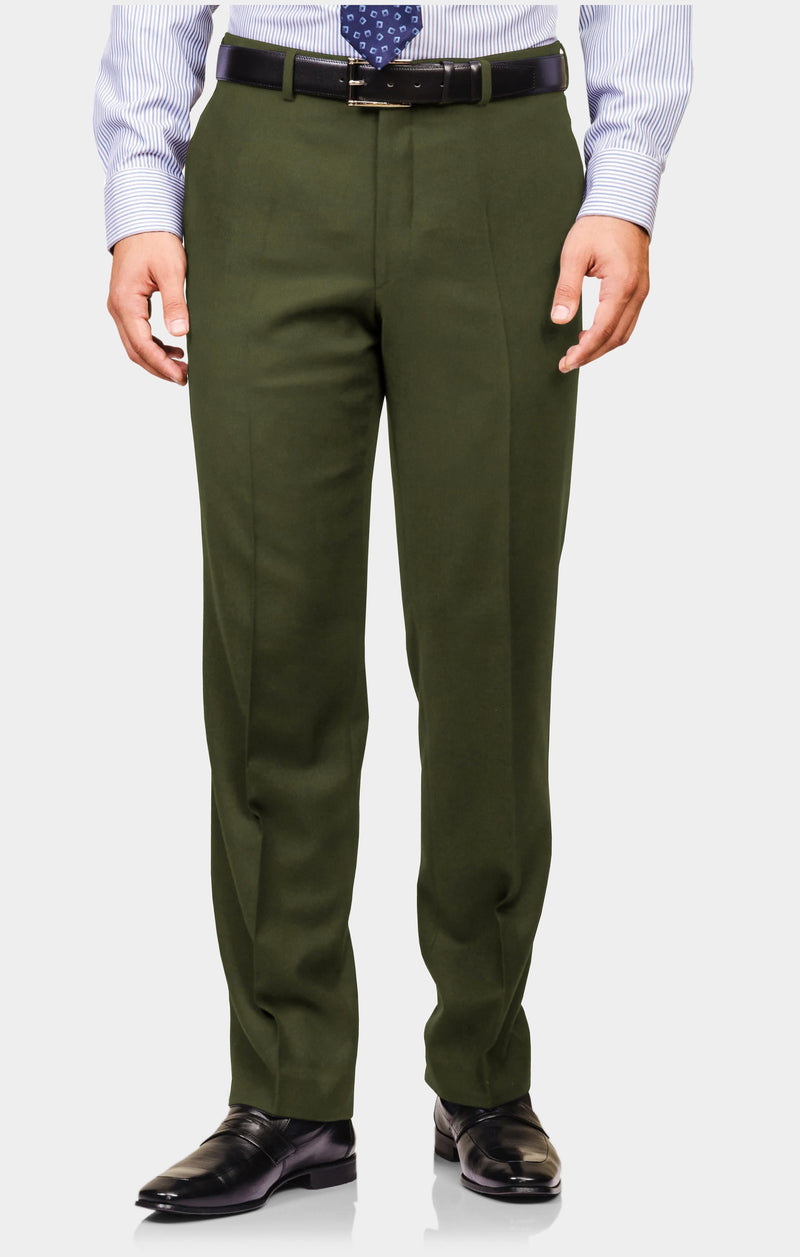 Chino en sergé mousse