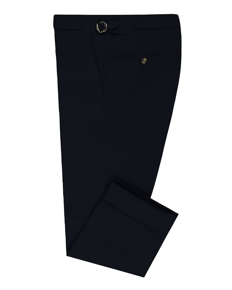 Pantalon en sergé noir minuit