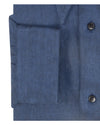 Linen: Lustrous Navy Herringbone
