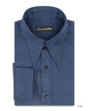 Linen: Lustrous Navy Herringbone
