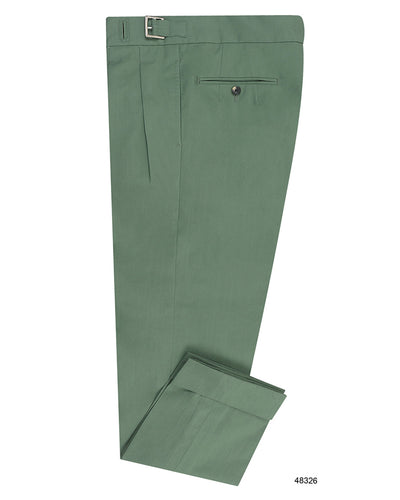 Pantalon uni vert sauge Fresco