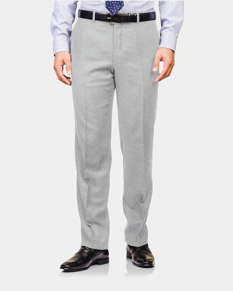 Pantalon habillé en coton gris clair