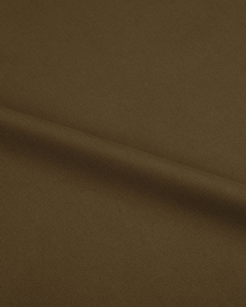Pantalon Dacota en sergé extensible marron foncé doux