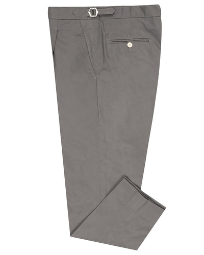 Chino en sergé gris cendré