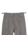 Chino en sergé gris cendré