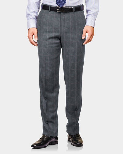 ETHomas Shark Shine Silver Windowpane Checks