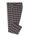 Ethomas Light Peach Blue Voilet Checks