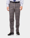 Ethomas Light Peach Blue Voilet Checks