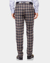 Ethomas Light Peach Blue Voilet Checks