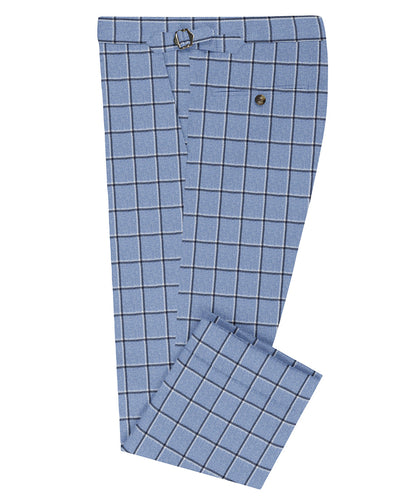 Dugdale Hellblauer Fensterscheiben-Tweed