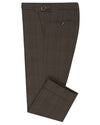 Chino Performance : chevrons marron